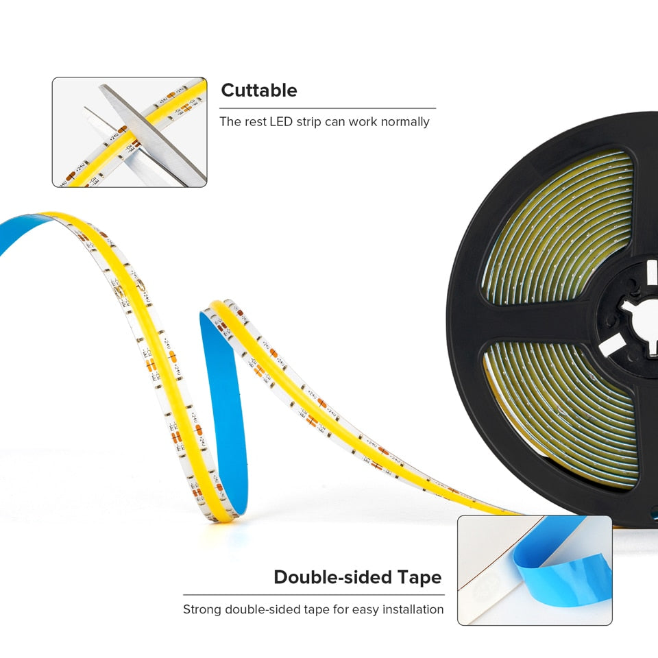 COB CCT LED Strip 24V 5m